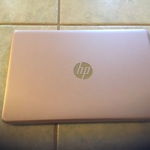 Pink HP laptop